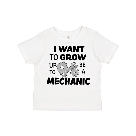 Inktastic I Want to Grow Up to Be a Mechanic Boys or Girls Toddler T-Shirt