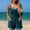 #209-Green, variant on Swim Romper with Built in Bra and Pockets One Piece Swimsuit Women Cute Color Block Bathing Suits
