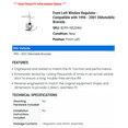 thumbnail image 2 of Front Left Window Regulator - Compatible with 1996 - 2001 Oldsmobile Bravada 1997 1998 1999 2000, 2 of 2