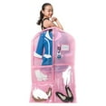 thumbnail image 4 of URSOFINE Waterproof Hanging Garment Bag 40 inch Clothes Bag with Gusset, 5 Pockets Side Zip for Dance Costumes Sports Skating Theatre Pageants Cheer Cosplay, 4 of 7
