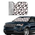 thumbnail image 3 of Kdxio Cute Baseball Print Front Windshield Sun Shade,Folding Auto Sunshade for Car Truck SUV-Medium, 3 of 7