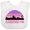 AA-White, variant on Inktastic Albuquerque New Mexico Retro Sunset Skyline Girls Baby Bib