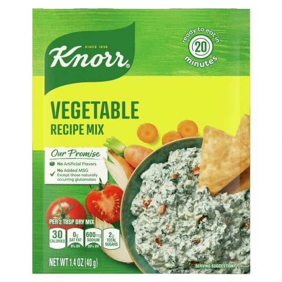 (Case of 12 ) Knorr Recipe Mixes - Vegetable - 1.4 oz.