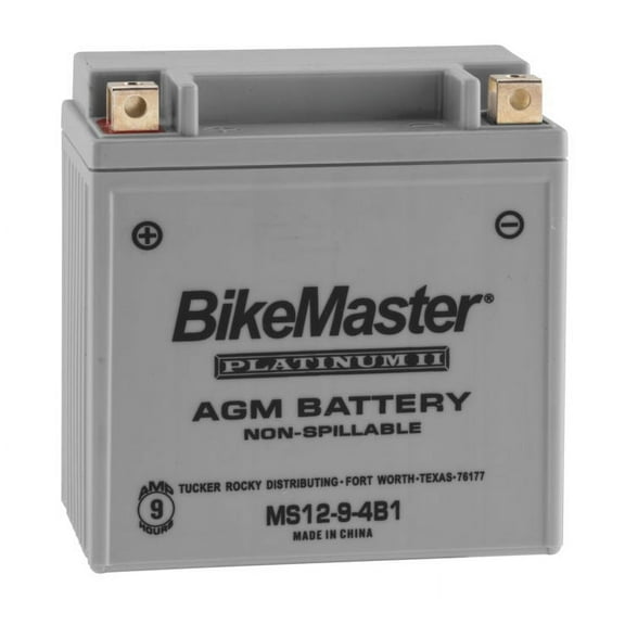BikeMaster AGM Platinum II Battery MS12-9-4B1 For Aprilia SportCity 125 2008-2013