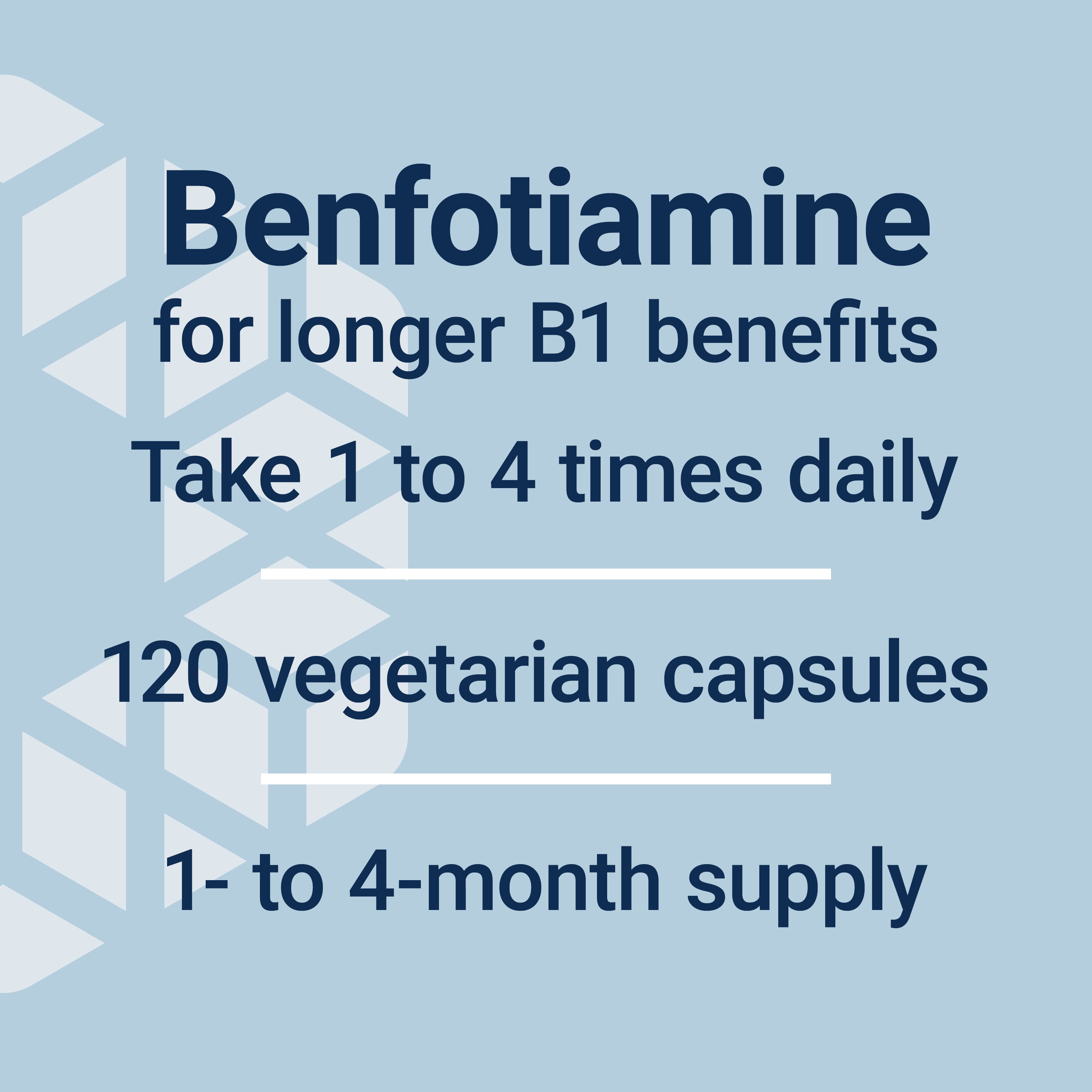 Life Extension, Mega Benfotiamine, 250 mg of benfotiamine, 10 mg of vitamin B1, high potency, blood sugar support supplement, 120 capsules