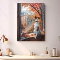 thumbnail image 4 of Canvas Wall Art for Living Room - Parson Russell Terrier Dog Poster Print Vintage Home Decor Pets Oil Painting Autumn Room Decor, 4 of 6