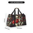 thumbnail image 3 of Easygdp Red Mushrooms Bolsa de Gimnasio, Bolsa de Viaje Duffel, Bolsa de Fin de Semana con Compartimentos, Bolsa de Mano para Noche, 3 of 7