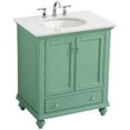 thumbnail image 3 of Elegant Lighting Vf12330-Vw Otto 30" Free Standing Single Basin Vanity Set - Vintage Mint, 3 of 7