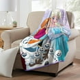 thumbnail image 3 of Disney Frozen Elsa Anna Olaf 46" x 60" Plush Throw Blanket, 3 of 5
