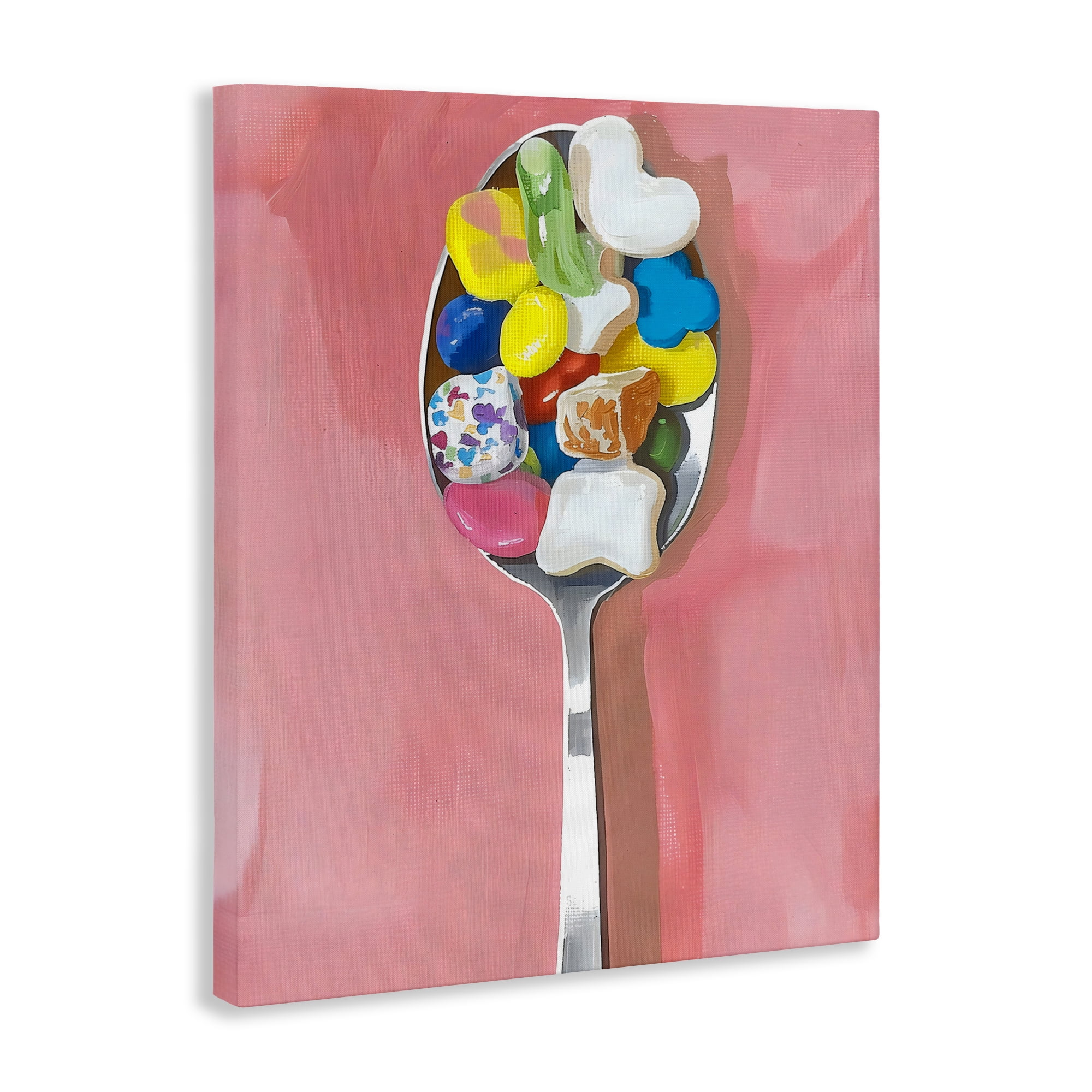 Stupell Industries Nostalgic Fun Breakfast Spoon Canvas Wall Art, design by The Prints Vibe