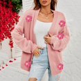 thumbnail image 2 of Vedolay Cardigan Sweaters for Women Open Front Knit Coat Sweaters for Women 2023 Pink,M, 2 of 5