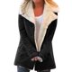 thumbnail image 2 of Pntutb Mujer Tallas grandes Invierno Cálido Compuesto Felpa Botón Solapas Chaqueta Outwear Abrigo Pntutb Pntutb-1642, 2 of 5