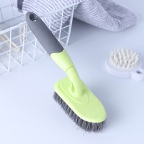 Hard Bristled Toilet Floor Brush | Dense Coarse Soft Bristles for Bathroom & Ceramic Tile Cleaning | Comfort Grip Handle & Hangable Design | 24x11cm Household Cleaning Brush