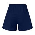 thumbnail image 7 of Ashirexll Women's Shorts, Summer Shorts for Women, Plus Size Comfy Drawstring Casual Elastic Waist Pocket Loose Shorts Pants, 7 of 7