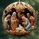 thumbnail image 1 of pstuiky Adorno navideño de la Natividad, colgante navideño de nacimiento, accesorios acrílicos para coche, 1 of 3