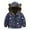 Light Blue, variant on Lkhaha Jacket for Girls 2025 Winter Baby Camo Dinosaur Car Print Cute Bear Ears Hooded Windproof Zipper Trendy Jackets Size 2-3 Years