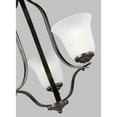 thumbnail image 3 of Three Light Chandelier by Generation Lighting - Seagull 3139003EN-962 in Nickel Finish, 3 of 3