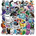 thumbnail image 4 of 50 Pcs Among Us Stickers Cartoon Cute Vinyl for Laptop Skateboard Style 3, 4 of 5