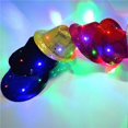 thumbnail image 3 of Sombrero de Jazz con luces LED para niños y adultos, gorro de baile con lentejuelas brillantes de Color intermitente, decoración de bola de fiesta de año nuevo y Navidad, creativo, 3 of 4