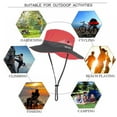 thumbnail image 6 of MarinaVida Women Ponytail Summer Sun Hat UV Protection Wide Brim Foldable Fishing Cap, 6 of 7