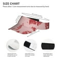thumbnail image 3 of Daiia Red Meat Pattern Sport Sun Visor Hats Visor Cap Adjustable Empty Top Baseball Cap Cotton Ball Caps for Women and Men, 3 of 7