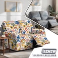 thumbnail image 5 of Xoenoiee Abstract Flower Rainbow Heart Print 6 Pieces Recliner Cover Stretch Recliner Chair Cover 2 Seater Recliner Couch Cover Sofa Cover Jacquard Soft Furniture Protector with Elastic Bottom, 5 of 6