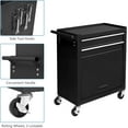 thumbnail image 5 of TUFFIOM 8-Drawer Rolling Tool Chest w/Lock & Key, Tool Storage Cabinet w/Wheels, Detachable Top, Drawers, Side Hooks & Drawer Liners, Tool Organizer Box for Garage, Warehouse & Repair Shop, 5 of 9