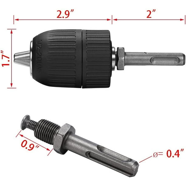 13mm Keyless Keyless SDS Adapter Hammer Drill Drill Bit Walmart