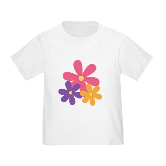CafePress - 80S Retro Daisy Flowers T Shirt - Cute Toddler T-Shirt, 100% Cotton