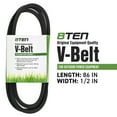 thumbnail image 2 of 8TEN Belt for Murray Scotts Briggs & Stratton 037X62MA 037X80MA 86 x 1/2 810-CBL2216T, 2 of 4