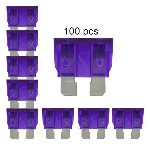 ATC Blade Style Fuse 3A AMP Automotive Car Truck Fuses Pack of 50