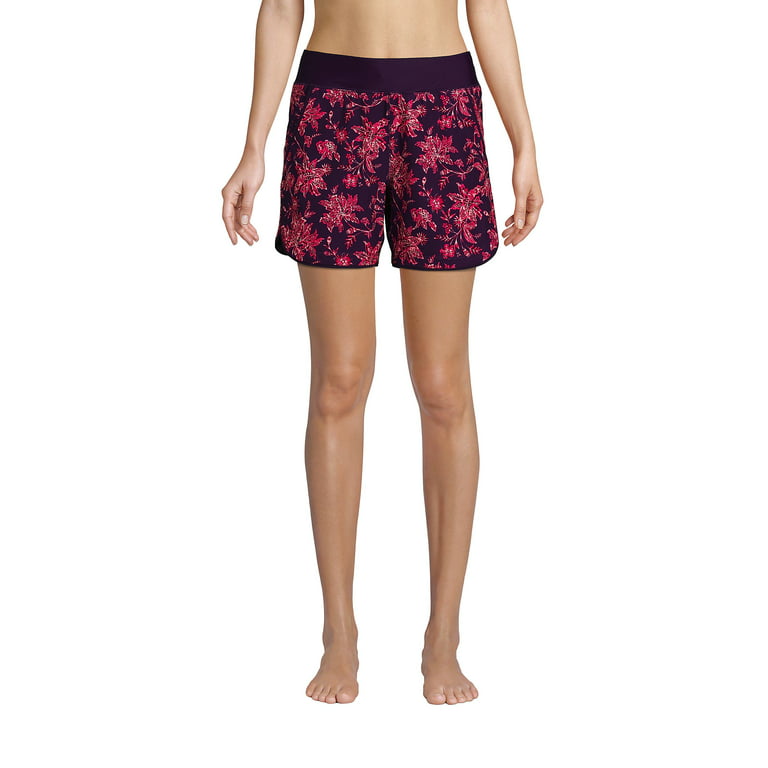 Lands'End 3 Quick Dry Board Shorts Swim Cover-up Shorts w/ Panty