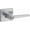 Satin Chrome, variant on Kwikset SL4000DALSQT-26D Safe Lock By Kwikset Daylon Privacy Door Lever Set - Chrome