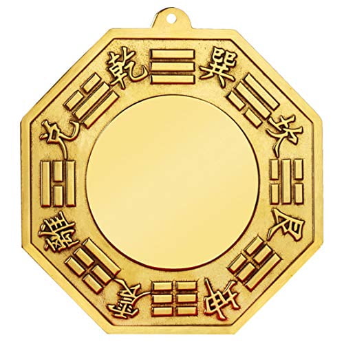 Better us Chinese Feng Shui Brass Convex Bagua Mirror 4.5 inch