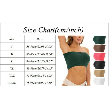 

minzon 4 pieces sports bras for women plus size strapless bra bandeau no padded top stretchy yoga fitness bra