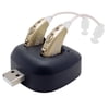 MEDca Compact Digital Hearing Amplifier Set with 1 Pair, Hard Case, Dock, Accessories
