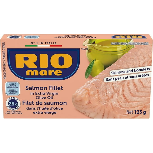 Rio Mare - Filet de saumon dans l'huile d'olive extra vierge Filet de saumon dans l'huile d'olive