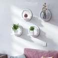 thumbnail image 2 of Wall shelf free punching wall-mounted TV background wall hanger bedroom balcony bedside wall creative flower pot stand, 2 of 6