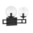 thumbnail image 4 of Crosby 2-Light Bathroom Vanity Light in Matte Black, 4 of 5