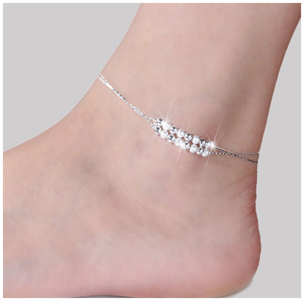 Lock On Ankle Beads|Stylish Ankle Beads|Size 9 inches|Screw on ankle beads.