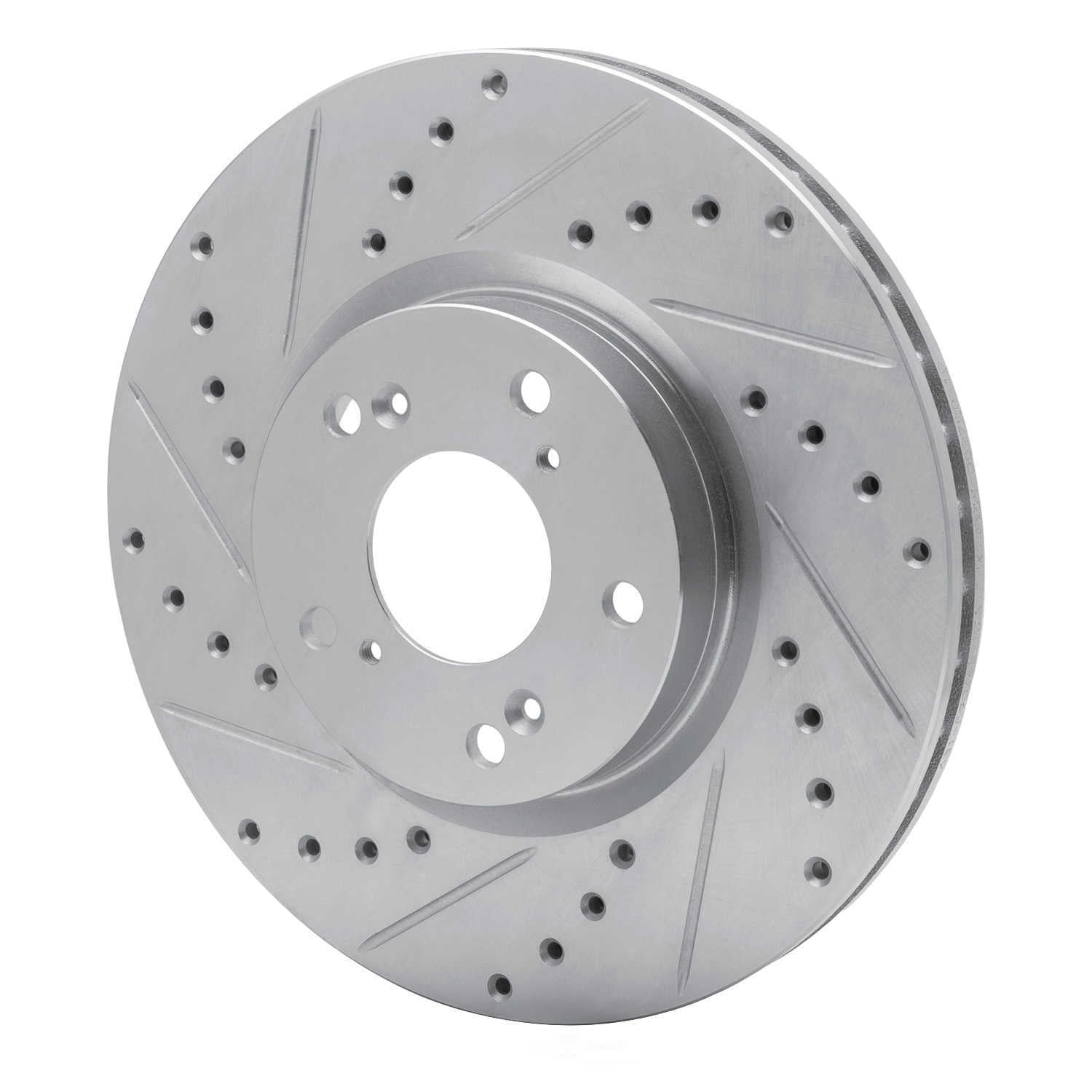 Dynamic Friction Company 631-59045L DFC Brake Rotor - Drilled And Slotted - Silver