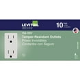 thumbnail image 4 of Leviton Decora 15A White Tamper Resistant 5-15R Duplex Outlet (10-Pack), 4 of 4