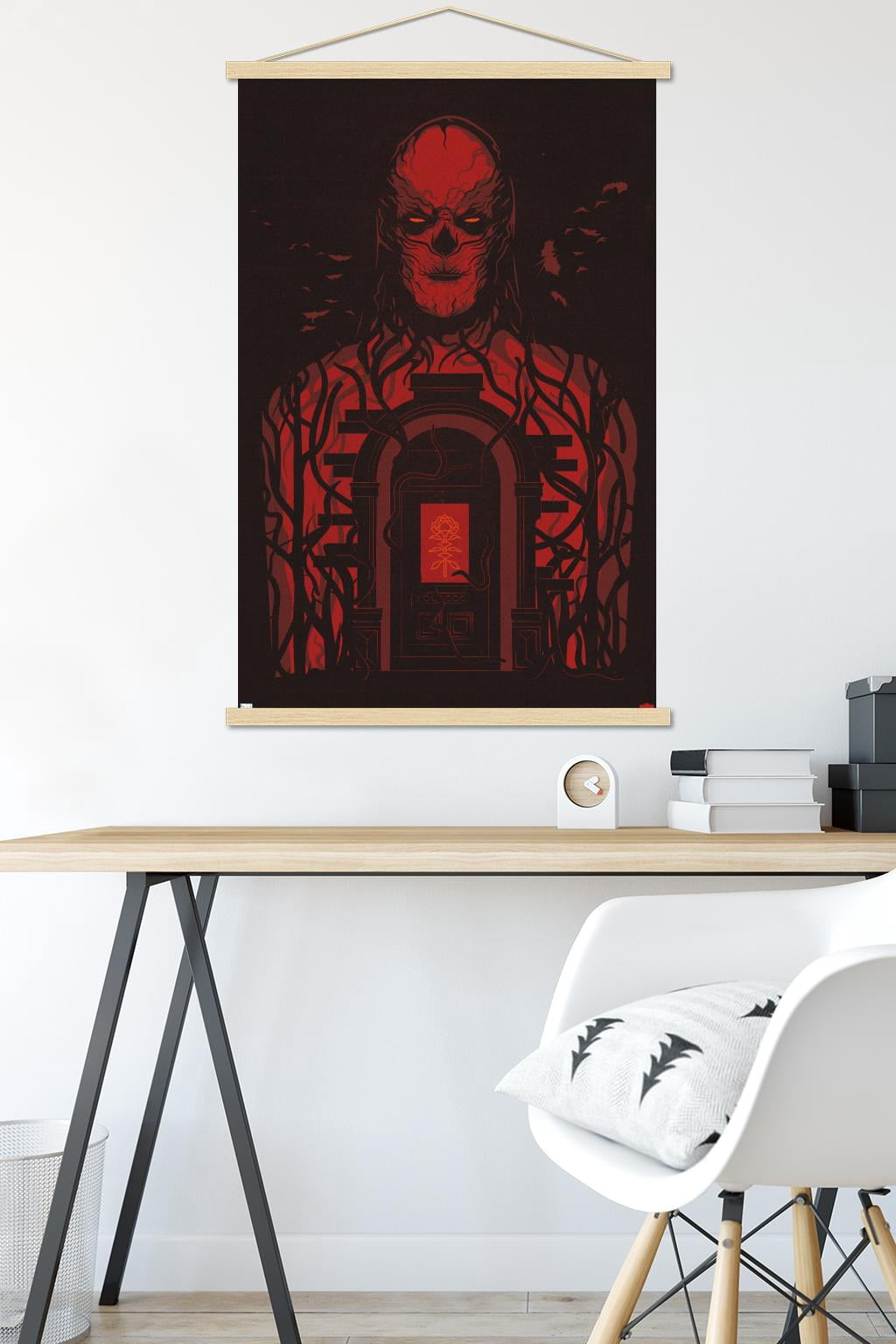 Netflix Stranger Things: Season 4 - Vecna Door Wall Poster with Magnetic Frame, 22.375" x 34"