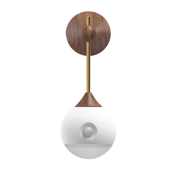 Cateissary Sensor inteligente LED luz nocturna portátil festival de vacaciones oficina dormitorio baño baño lámpara de iluminación extraíble Iluminación y accesorios Color de la madera