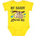 thumbnail image 3 of Inktastic My Daddy Loves Me with Sloth and Hearts Boys or Girls Baby Bodysuit, 3 of 5