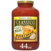 Classico Four Cheese Spaghetti Pasta Sauce Value Size, 44 oz Jar