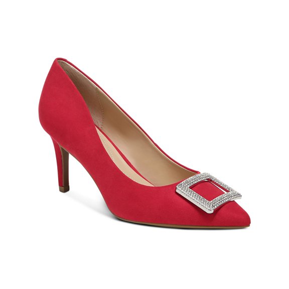 Alfani Womens Jerison Faux Suede Pointed Toe Pumps