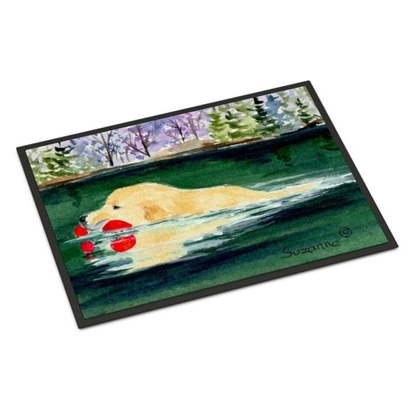 Carolines Treasures SS8935MAT Golden Retriever Doormat 18x27 27"L x 18"W multicolor
