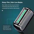 thumbnail image 3 of YSTIANN Rasoir Électrique de Voyage Compact pour Hommes, Rasoir Sans Fil à Lame Flottante pour Rasage Humide et à Sec avec Recharge Rapide USB‐C, Rasoir Mobile Portable pour un Rasage Fluide à la Maison, au Bureau, au Gym et en Voyage WJ94-2793, 3 of 7