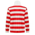 thumbnail image 3 of 3-Pack Adult Men's Red & White Striped Shirt, Hat & Glasses Set, 3 of 7